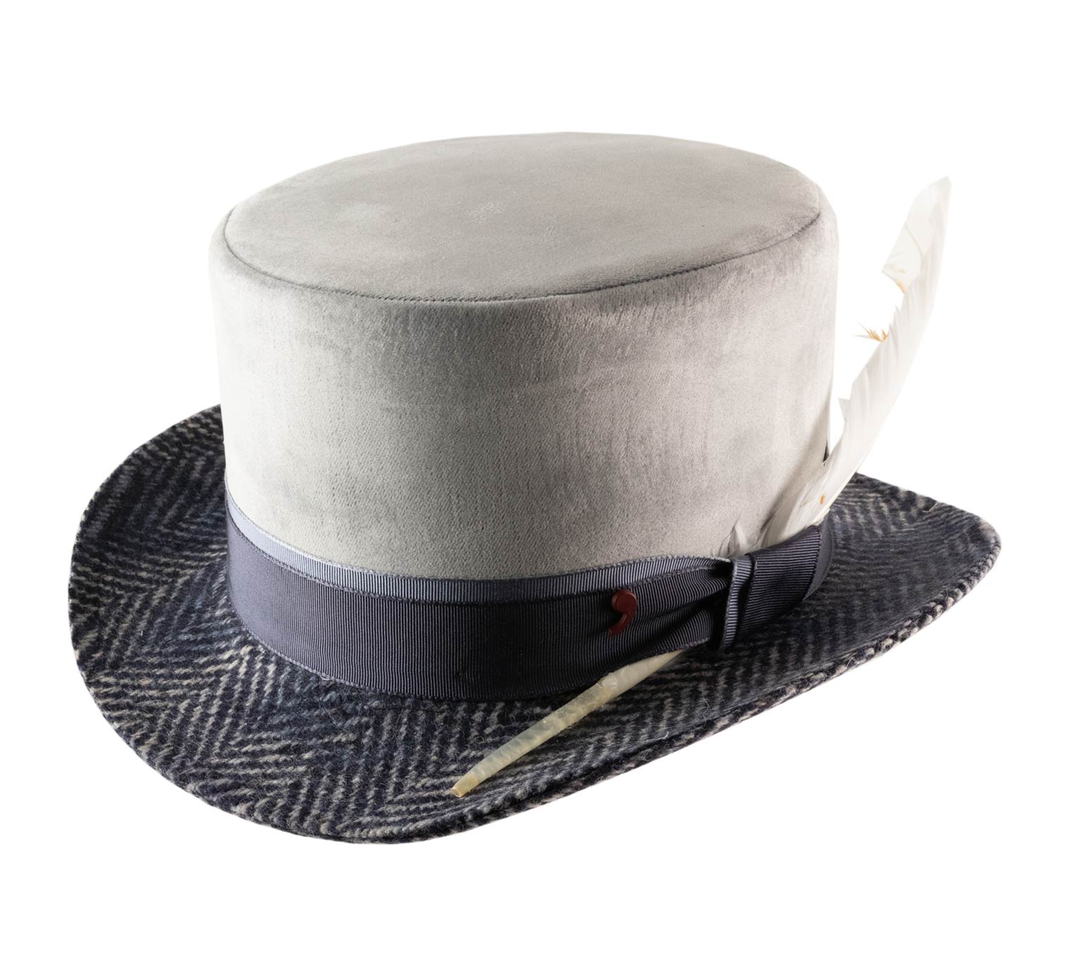 Cappello Cilindro Lusso Grigio