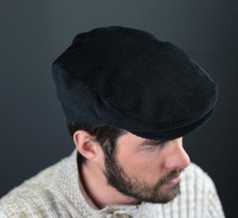 Casquette plate velour Baron