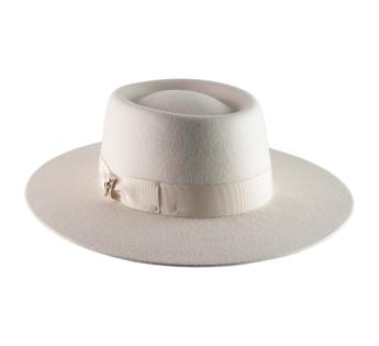 chapeau feutre blanc Lavoie II