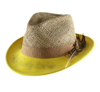 Chapeau paille fedora Frank Ala Feltro