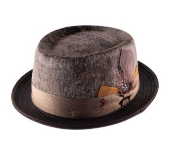 Chapeau porkpie cuir Sereno