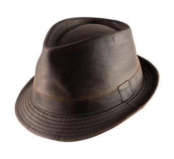 Chapeau trilby imitation cuir Barenjoy