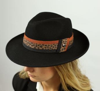 Chapeau motifs léopard Léo