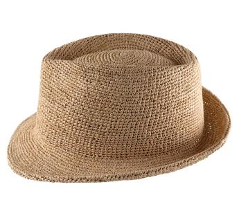 Chapeau trilby personnalisable Lucas Raphia Fino