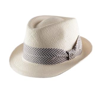 Cappellishop Málaga Cappello Trilby In Paglia – Tesa 5 Cm, Taglia 59 Cm, Colore Fuchsia, Prodotto In Italia, Moda Estiva