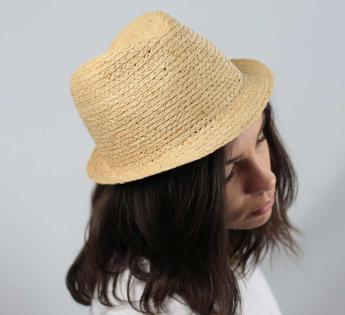 Chapeau Paille Raphia Classic Trilby Raphia