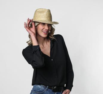 chapeau paille Nude Fedora Straw