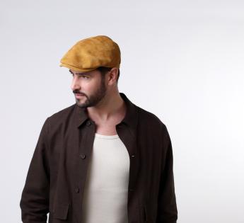 Casquette beret cuir fin Vittorio