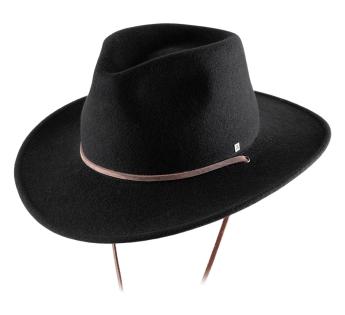 Cappello Outback In Pelle Nera – Taglia Grande Da Uomo, Stile Australiano