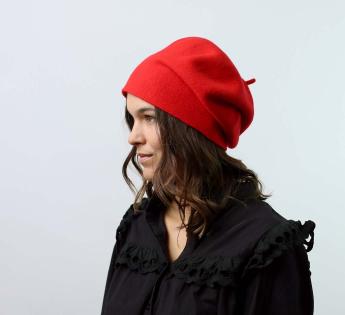 bonnet long Woollen Roll Upp Beret