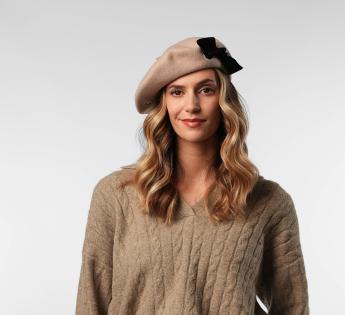 Berretto Basco Francese Tinta Unita In Cotone Per Donna E Ragazza - Copricapo Stile Parisino, Colore Classico