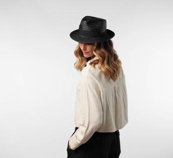 fedora paille fine Classic Straw Fedora 