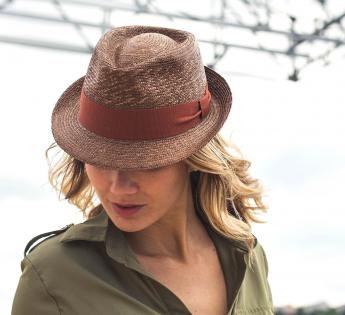 chapeau paille Trilby Classic trilby paille Classic Straw Trilby